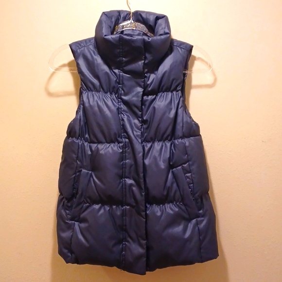 New GAP Down Filled Puffer Vest Blue Women's Size Small - Picture 2 of 11